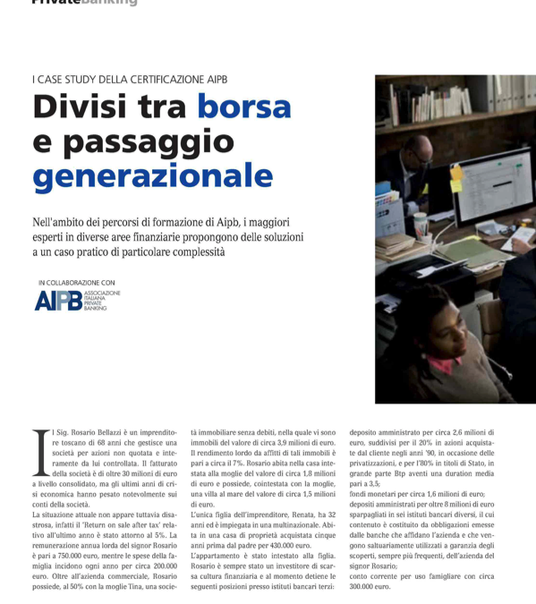 Divisi tra borsa e passaggio generazionale