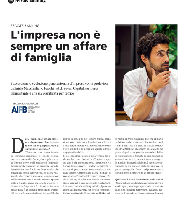 L’impresa non è sempre un affare di famiglia