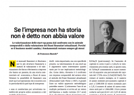 Se l’impresa non ha storia non è detto non abbia valore